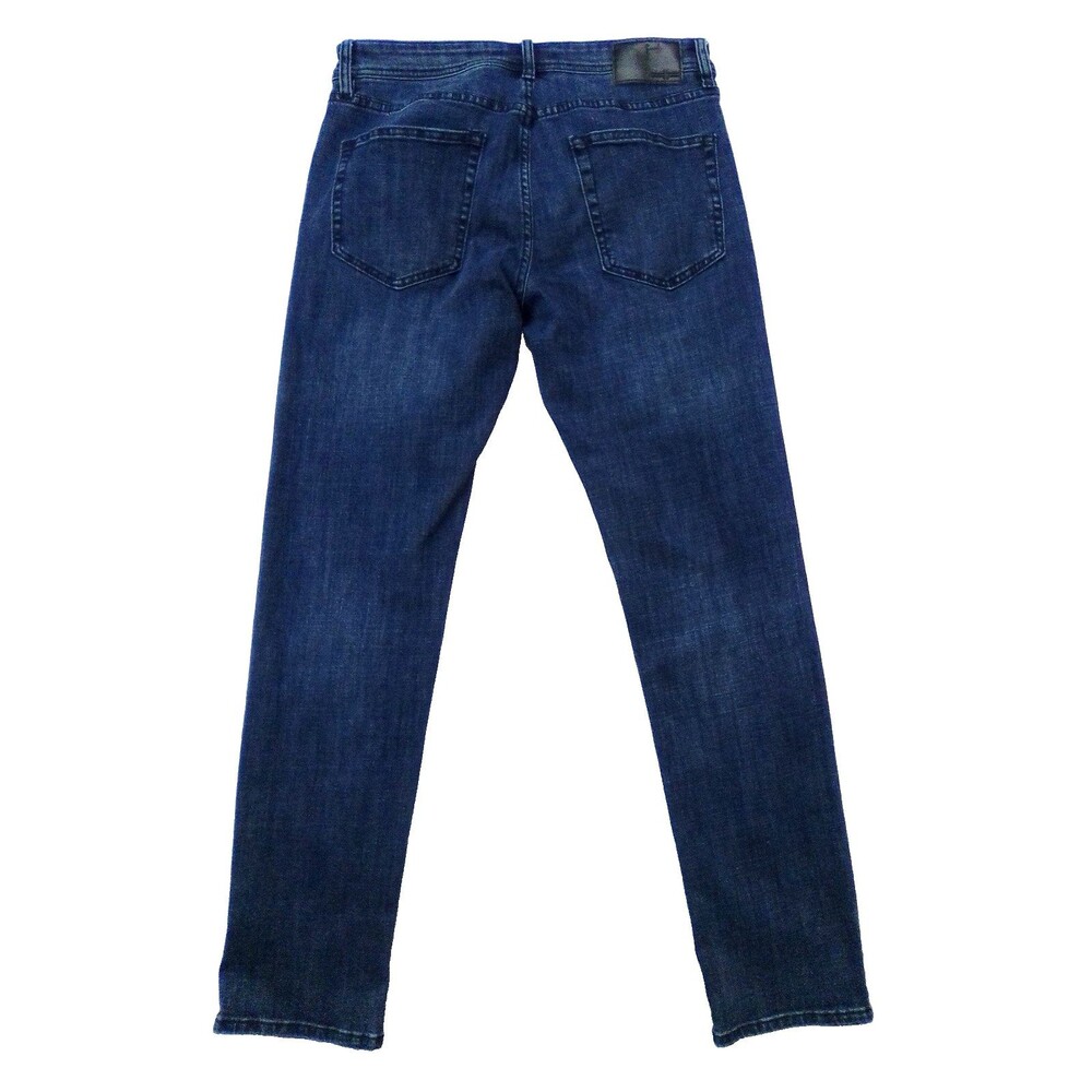 Liver Pool Los Angeles Men's Straight Leg Slim Fit Dark Denim Jeans 33W/32L - Picture 5 of 7